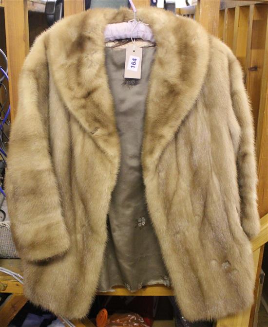 Blonde mink jacket